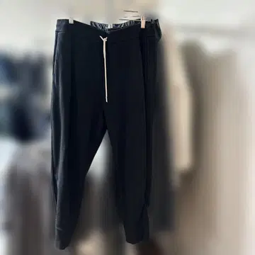 JIL SANDER+ 블랙 스웨트 팬츠 사이즈 L