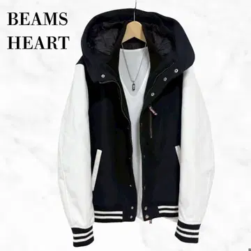 BEAMS HEART 바시티 자켓 아우터