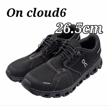 미사용 정품 On Cloud6 스니커즈 Black/Black 26.5cm
