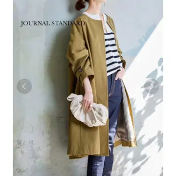 JOURNAL STANDARD 갸바 플레어 코트 카키