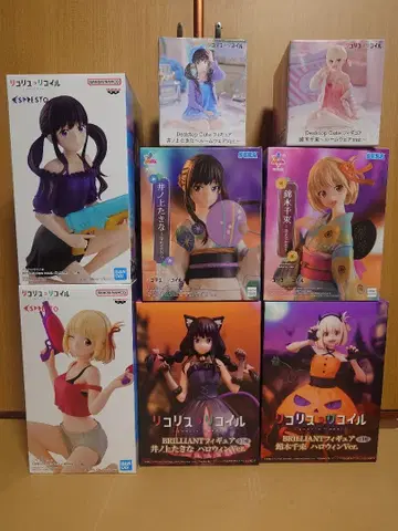 리코리스 코일 피규어 8개 세트 묶음 판매