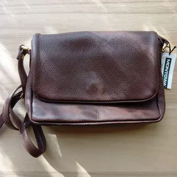 MONTOWA 브라운 가죽 숄더백