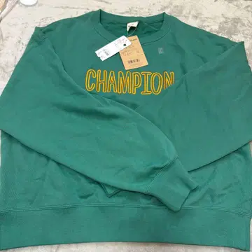 Champion 그린 맨투맨 L 사이즈