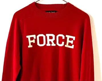 러프앤스웰 로고 해골 자수 울 스웨터 니트 레드 S