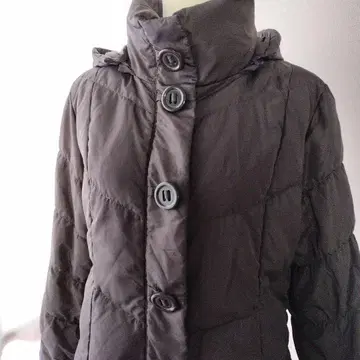 차콜 그레이 다운 코트