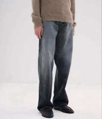 Auralee 24AW 셀비지 데님 와이드 팬츠