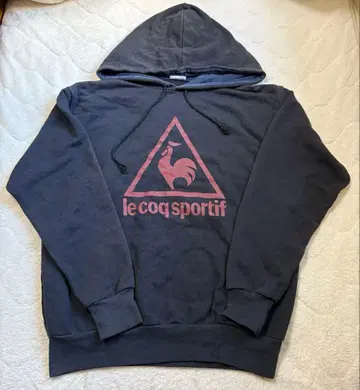 르꼬끄 스포르티브 긴팔 후드 맨투맨 남성용 L 사이즈 블랙