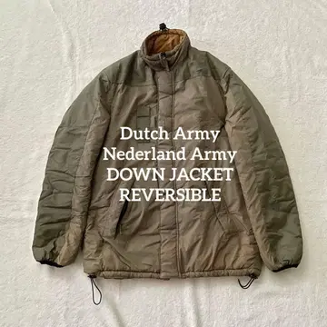 오란다군 실물 M 다운 자켓 리버서블 패커블 발수 가을/겨울
