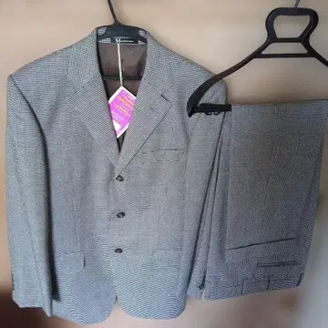 새상품급 타카시마야 ELEFIT 오더 비즈니스 정장 격자 무늬 M