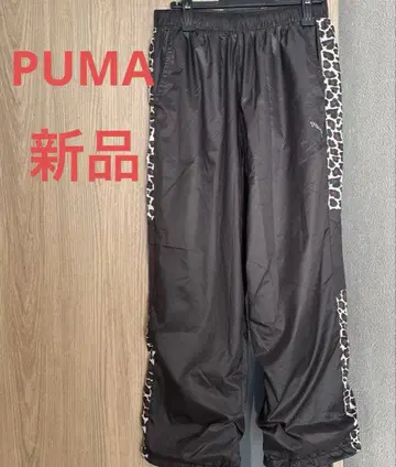 새상품 PUMA 푸마 레오파드 무늬 나일론 팬츠