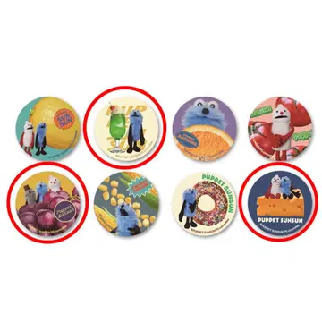 퍼펫 스 기모 캔뱃지 캔배치 팝업 스토어 미사용 새상품