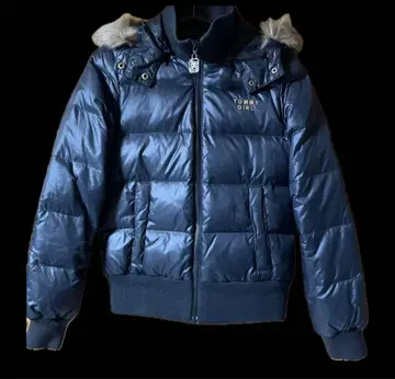 TOMMY GIRL 블랙 다운 자켓