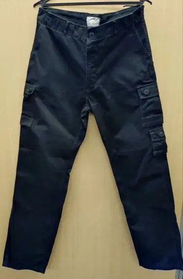 리얼 맥코이 블랙 카모플라쥬 카고 팬츠