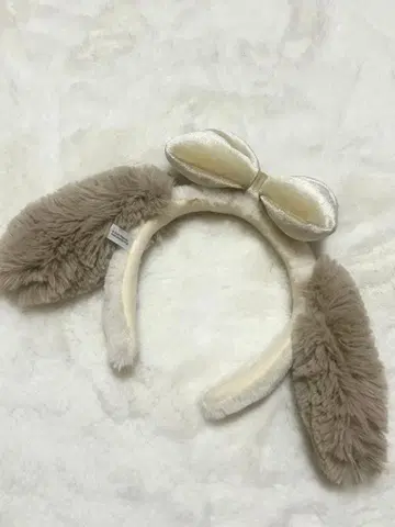 USJ 머리띠 리본 스누피 베이지 브라운 유니버셜 머리띠