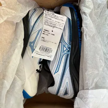 새상품 테니스 Mizuno 블레이크 샷 4OC 24.5cm 화이트/블루