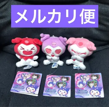 말랑말랑 산리오 마스코트 쿠로미 표정 컬러풀 전 3종
