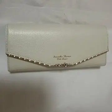 새상품 보증부 사만다 타바사 Samantha Thavasa 장지갑 화이트