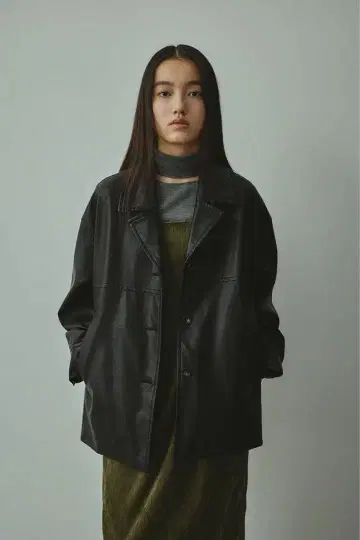 STYLE MIXER 페이크 가죽 자켓