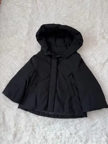 새상품급 유니클로+j 하이브리드 다운 코트 후드 블랙