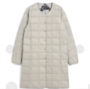 TAION 롱 다운 코트 M 라이트 그레이