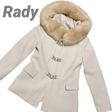 Rady 퍼 더플 코트 비쥬 화이트 M 레이디 화이트