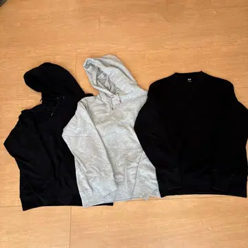 유니클로 후드티 맨투맨 세트 트레이닝복