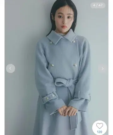 울 캐시미어 스탠드 카라 코트 SNIDEL