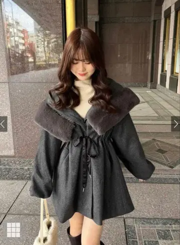 퍼 후드 드로스트 코트 [kz576]