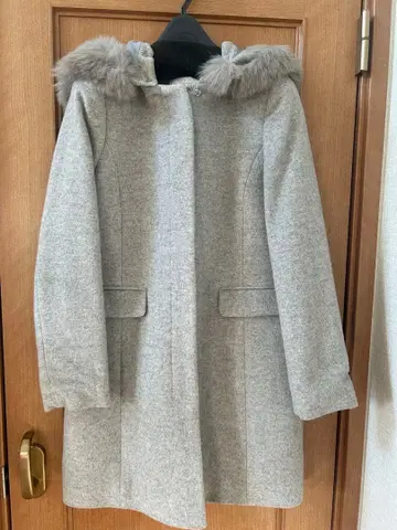 anysis 퍼 롱 코트 M 그레이