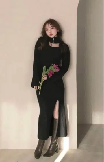 andmary 플러피 버터플라이 드레스