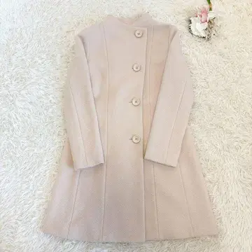 미사용품 노블 울 코트 베이지 38