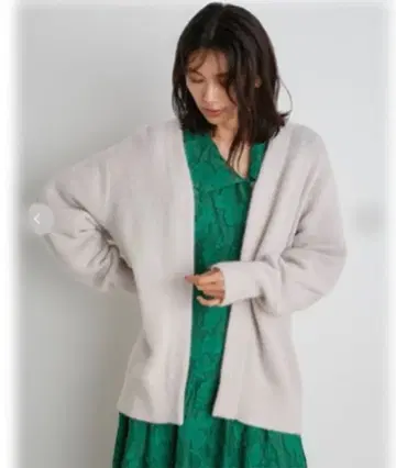 [ 가격 인하 ] snidel 라쿤 미들 가디건