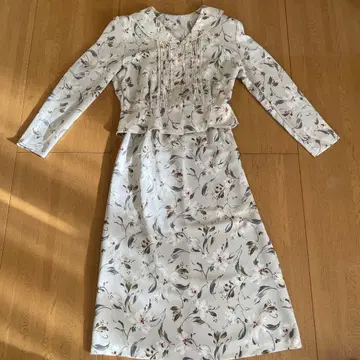 [센슈카이] 셋업 투피스 꽃무늬 여성용 레트로