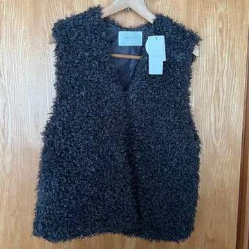 [ 새상품 택 포함 ] OPAQUE.CLIP 그레이 퍼 베스트