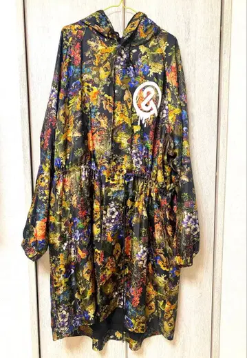 &ellecy(앤드엘씨) 꽃무늬 천사 롱 점퍼