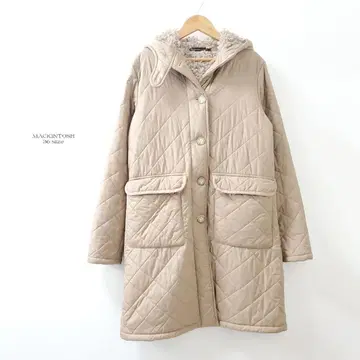 새상품급 매킨토시 런던 퀼팅 보아 코트 베이지