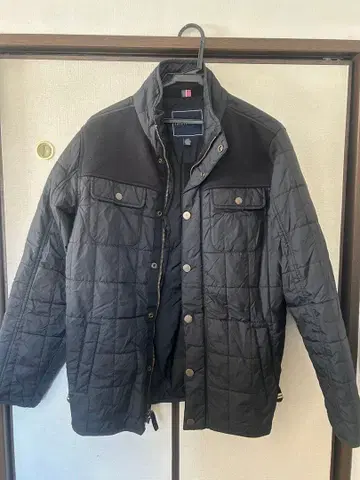 TOMMY HILFIGER 블랙 퀼팅 자켓 L 사이즈