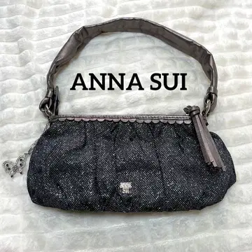 ANNA SUI 안나수이 원 숄더백 참 라메 메쉬 y2k