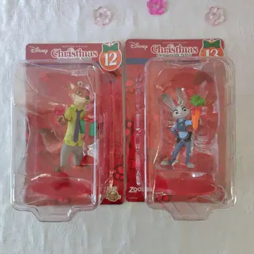 Disney 크리스마스 오너먼트 Happy 복권 주토피아 닉 주디