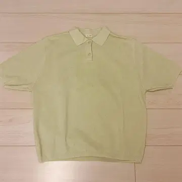 MILA OWEN 미라 오웬 라이트 그린 반팔 피케 셔츠