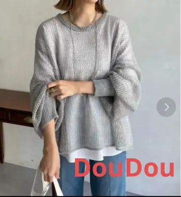 DOUDOU(두두) 메쉬 레이어드 스타일 풀오버