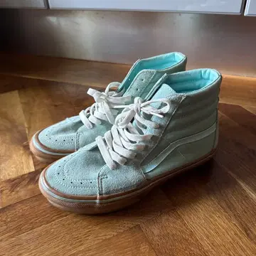 레어! VANS 민트 하이컷 스니커즈 6사이즈 24cm