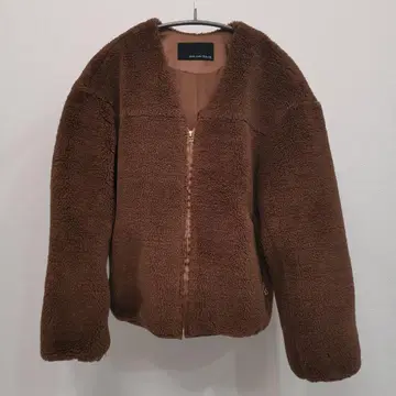 그린 라벨 릴랙싱 브라운 보아 블루종 점퍼 M