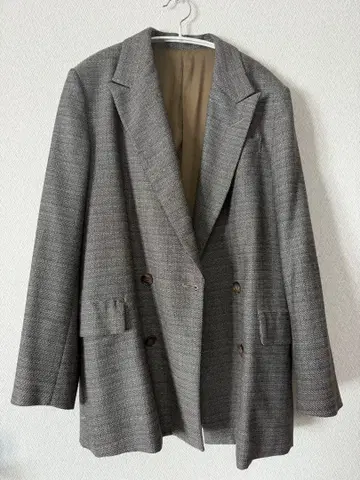 트위드 라이크 더블 자켓 테일러드 자켓