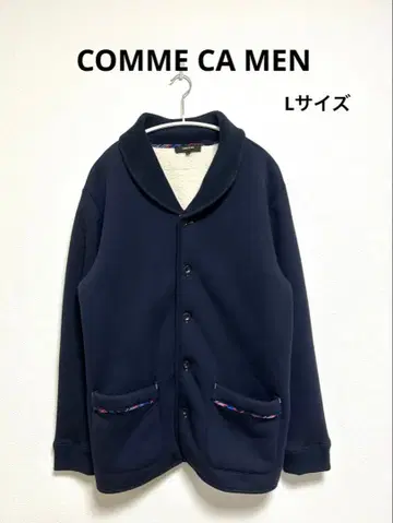 COMME CA MEN 꼼사맨 네이비 자켓 속기모 따뜻한