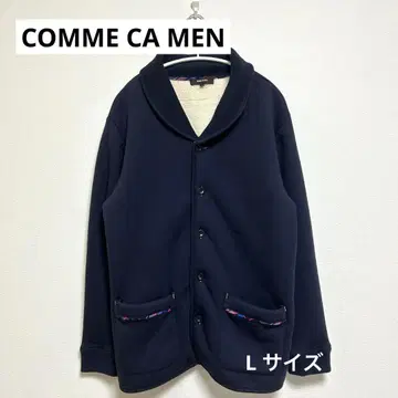 COMME CA MEN 꼼사맨 네이비 자켓 속기모 따뜻한