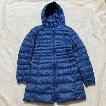UNIQLO 울트라 라이트 다운 롱 자켓 블루 S