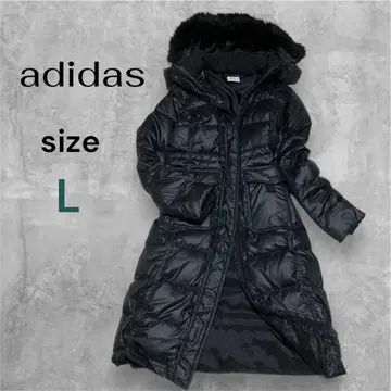 새상품급 아디다스 adidas 퍼 포함 롱 다운 코트 벤치 코트 L