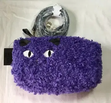 안나수이 복슬복슬 고양이 사선 크로스백 미니백 (고양이