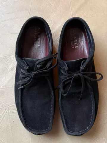 Clarks 블랙 왈라비 gore-tex 스웨이드 스니커즈